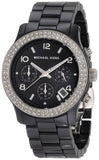 Michael Kors Runway Black Dial Black Steel Strap Watch for Women - MK5190