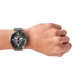 Fossil Nate Chronograph Gunmetal Dial Grey Steel Strap Watch for Men - JR1437