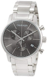 Calvin Klein City Chronograph Black Dial Silver Steel Strap Watch for Men - K2G27143