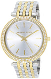 Michael Kors Darci Silver Dial Two Tone Stainless Steel Strap Watch for Women - MK3215