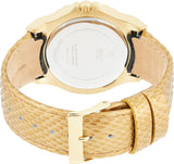 Guess Limelight Quartz Gold Dial  Gold Leather Strap Watch For Women - W0775L13