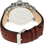 Tommy Hilfiger Sport Multifunction Blue Dial Brown Leather Strap Watch for Men - 1791137