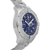 Breitling Avenger Chronograph 45mm Blue Dial Silver Steel Strap Watch for Men - A13317101C1A1