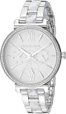 Michael Kors Sofie Analog White Dial Silver Steel Strap Watch For Women - MK4345