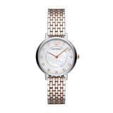 Emporio Armani Mother of Pearl Dial Two Tone Stainless Steel Watch For Women - AR11094