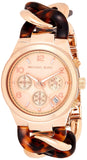 Michael Kors Runway Rose Gold Dial Two Tone Steel Strap Watch for Women - MK4269