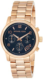 Michael Kors Runway Iridescent Dial Rose Gold Steel Strap Watch for Women - MK5940