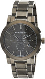 Burberry The City Grey Dial Gunmetal Grey Steel Strap Watch for Men - BU9354