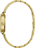 Guess Muse Crystals White Dial Rose Gold Steel Strap Watch For Women - W1008L2