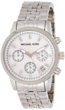 Michael Kors Ritz White Dial Silver Stainless Steel Strap Watch for Women - MK5020