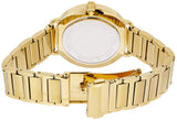 Michael Kors Portia Black Dial Gold Steel Strap Watch for Women - MK3788