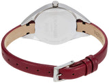 Calvin Klein Rebel Blue Maroon Dial Maroon Leather Strap Watch for Women - K8P231UN