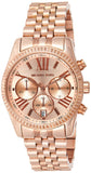 Michael Kors Lexington Rose Gold Dial Rose Gold Steel Strap Watch for Women - MK5569