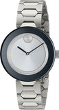 Movado Bold Silver Dial Silver Steel Strap Watch For Women - 3600381