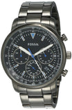 Fossil Goodwin Chrono Analog Black Dial Grey Steel Strap Watch for Men - FS5518