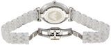 Emporio Armani Giannti T Bar Quartz Mother of Pearl Dial White Steel Strap Watch For Women - AR1485