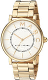 Marc Jacobs Roxy White Dial Gold Steel Strap Watch for Women - MJ3522