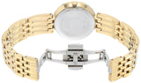 Movado Esperanza 28mm Mother of Pearl Dial Gold Steel Strap Watch For Women - 0607054