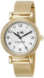 Coach Madison White Dial Gold Mesh Bracelet Watch for Women - 14502652