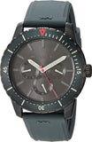 Michael Kors Cunningham Multifunction Grey Dial Grey Rubber Strap Watch For Men - MK7164