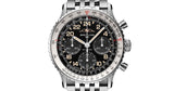 Breitling Navitimer B02 Chronograph 41 Cosmute Black Dial Silver Steel Strap Watch for Men - PB02301A1B1A1