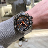 Tag Heuer watch on wrist