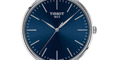 Tissot Everytime Gent Blue Dial Black Leather Strap Watch for Men - T143.410.16.041.00