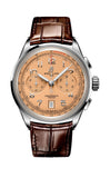 Breitling Premier B01 Chronograph 42 Beige Dial Brown Leather Strap Watch for Men - AB0145331K1P1