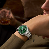 Breitling Premier B01 Chronograph 42 Green Dial Silver Steel Strap Watch for Men - AB0145371L1A1