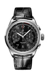 Breitling Premier B01 Chronograph 42 Black Dial Black Leather Strap Watch for Men - AB0145221B1P1