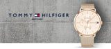 Tommy Hilfiger Jenna Quartz Rose Gold Dial Rose Gold Mesh Bracelet Watch For Women - 1781944