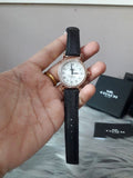 Coach Madison White Dial Black Leather Strap Watch for Women - 14503396