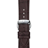 Tissot Gentlemen Silver Dial Brown Leather Strap Watch for Men - T127.410.16.031.01