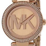 Michael Kors Parker Rose Gold Dial Rose Gold Steel Strap Watch for Women - MK5865