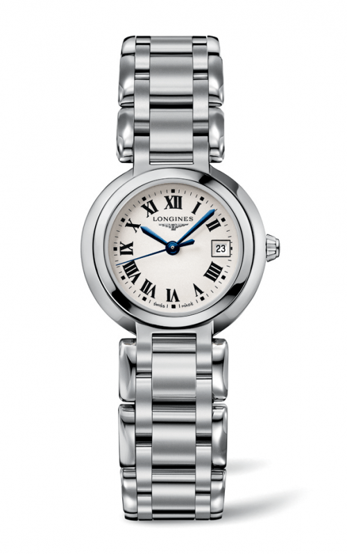 Longines PrimaLuna White Dial Silver Steel Strap Watch for Women - L8.110.4.71.6