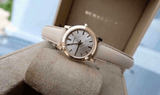 Burberry The City Gold Dial Beige Leather Strap Watch for Women - BU9210