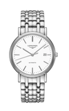 Longines Presence Automatic White Dial Silver Steel Strap Watch for Men - L4.921.4.12.6