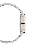 Daniel Wellington Iconic Link Lumine 28mm Rose Gold Silver White Watch For Womens - DW00100358
