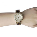 Michael Kors Parker Gold Dial Two Tone Steel Strap Watch for Women - MK5688