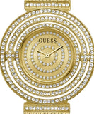 Guess Dream Quartz Gold Dial Gold Mesh Strap Watch For Women - GW0550L2