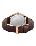 Hugo Boss Navigator Grey Dial Brown Leather Strap Watch for Men - 1513496