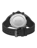 Hugo Boss Distinct Black Dial Black Silicone Strap Watch for Men - 1513859