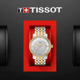 Tissot T Classic Bridgeport Automatic Mother of Pearl Dial Two Tone Steel Strap Watch for Women - T097.410.22.116.00