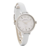 Marc Jacobs Sally White Dial White Leather Strap Watch for Women - MBM1350