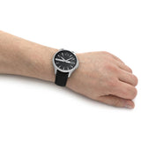 AX watch on wrist