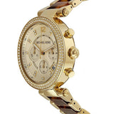 Michael Kors Parker Gold Dial Two Tone Steel Strap Watch for Women - MK5688