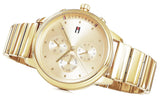 Tommy Hilfiger Blake White Dial Gold Steel Strap Watch for Women - 1781905