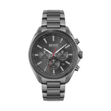 Hugo Boss Distinct Grey Dial Gren Steel Strap Watch for Men - 1513858