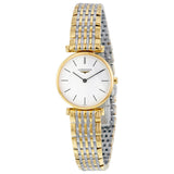 Longines La Grande Classique White Dial Two Tone Mesh Bracelet Watch for Women - L4.209.2.12.7