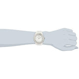 Emporio Armani Ceramica White Mother of Pearl Dial Stainless Steel Strap Watch For Women - AR1426